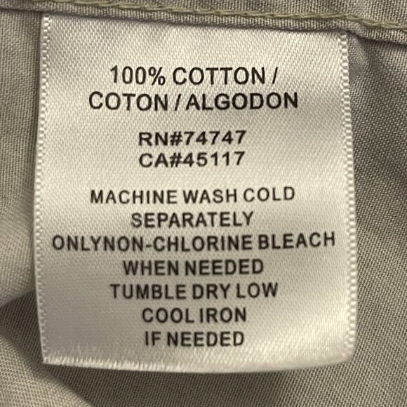 Redhead Shirt Men's Large Tan Button Down Short Sleeves - Picture 12 of 12